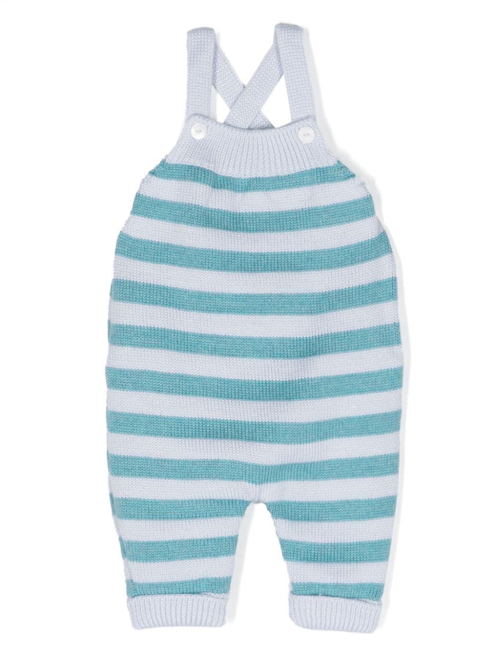 Little Bear striped virgin wool romper - Blue von Little Bear