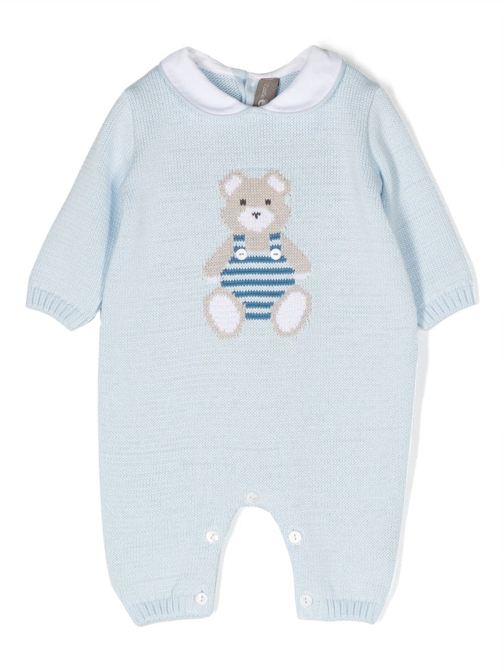 Little Bear teddy bear knit romper - Blue von Little Bear