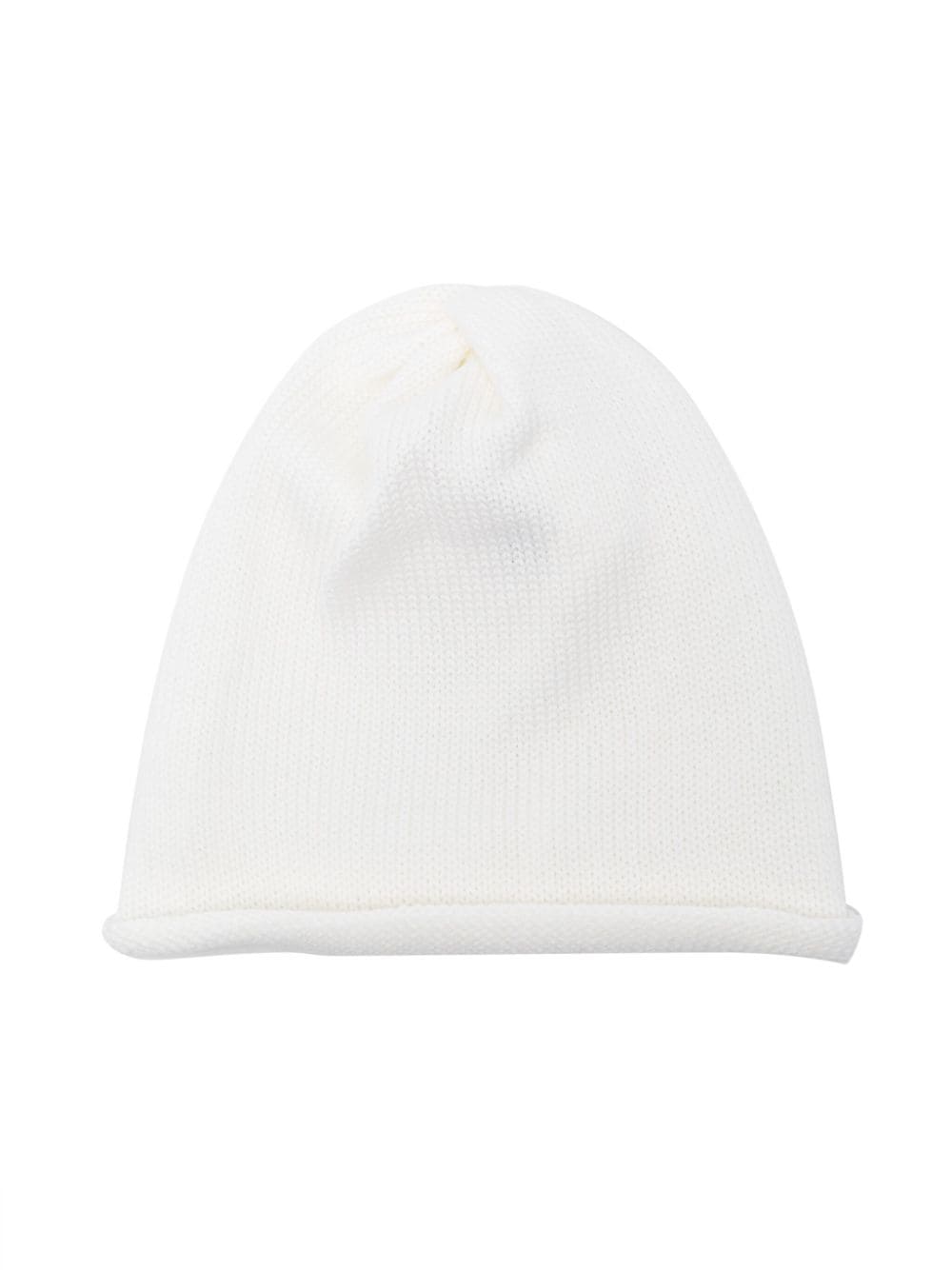 Little Bear virgin wool ribbed beanie - White von Little Bear