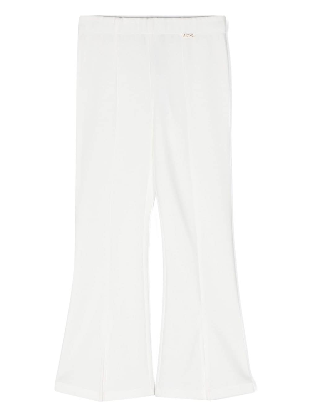 Liu Jo Kids seam-detail flared trousers - White von Liu Jo Kids