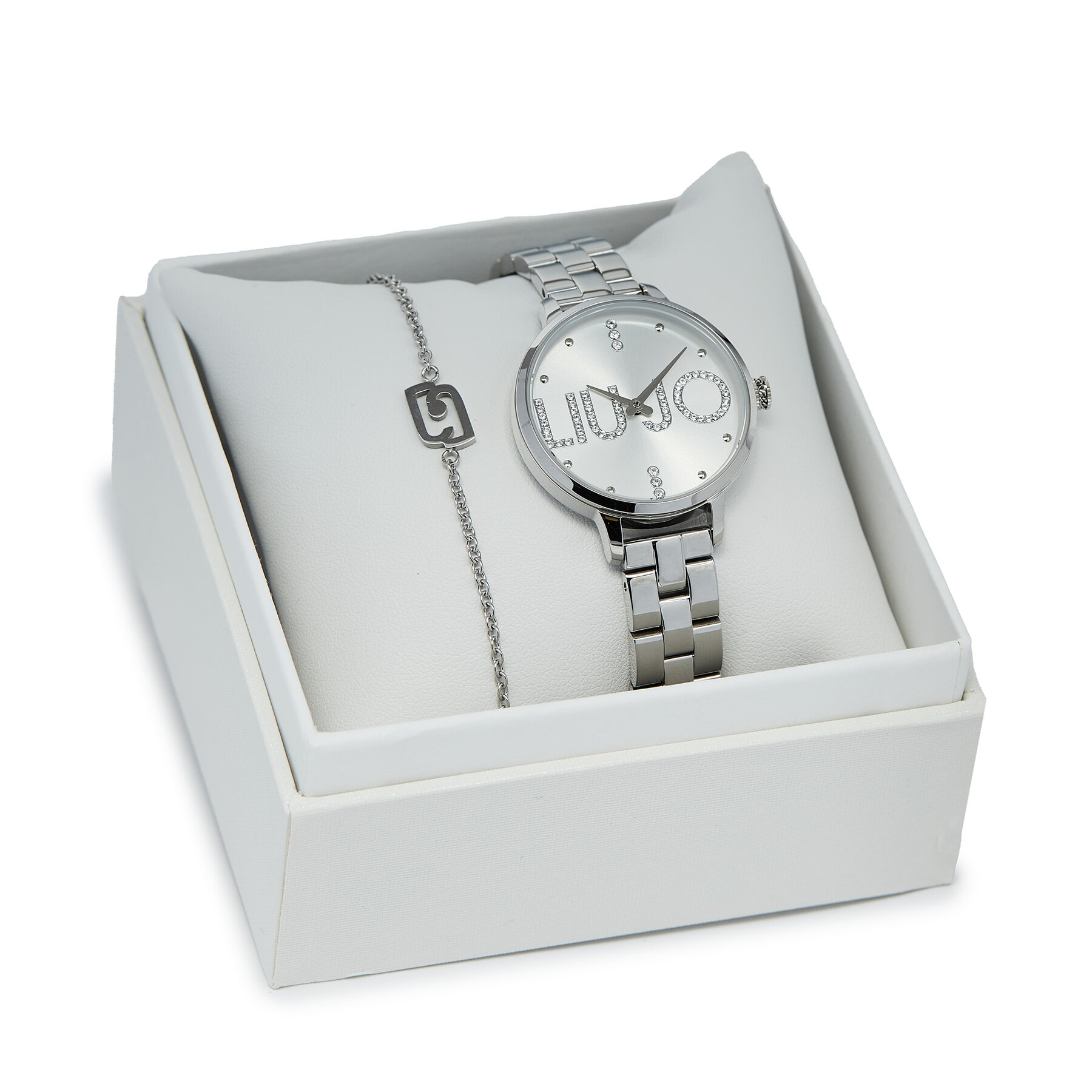 Uhr und Armband Set Liu Jo Couple Plus TLJ2036 Silberfarben von Liu Jo
