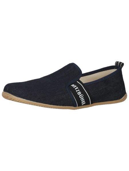 Hausschuhe 4122y Damen Blau Denim 46.5 von Living Kitzbühel