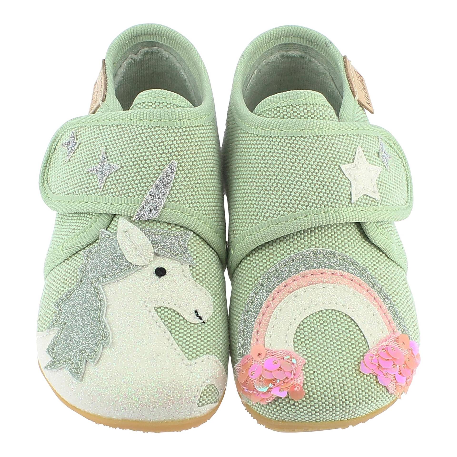 Hausschuhe mit Klettverschluss Einhorn Hausschuhe mit Klettverschluss Einhorn von Living Kitzbühel