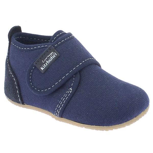 Living Kitzbühel - Baby's Klettschuh Unifarben - Hüttenschuhe Gr 30 blau von Living Kitzbühel