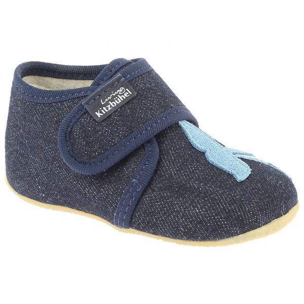 Living Kitzbühel - Baby's Klettschuh Wal - Hüttenschuhe Gr 23 blau von Living Kitzbühel