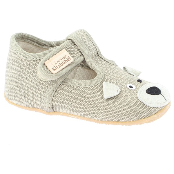 Living Kitzbühel - Baby's T-Spange Hund - Hüttenschuhe Gr 21 beige von Living Kitzbühel