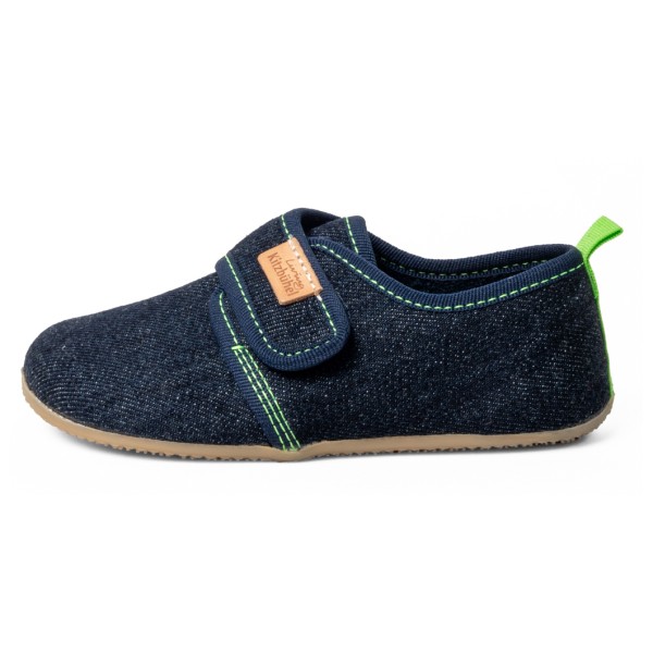 Living Kitzbühel - Kid's Klettmodell Soccer Champ - Hüttenschuhe Gr 25;26;27;28;29;30;31;32;34 blau;grün von Living Kitzbühel