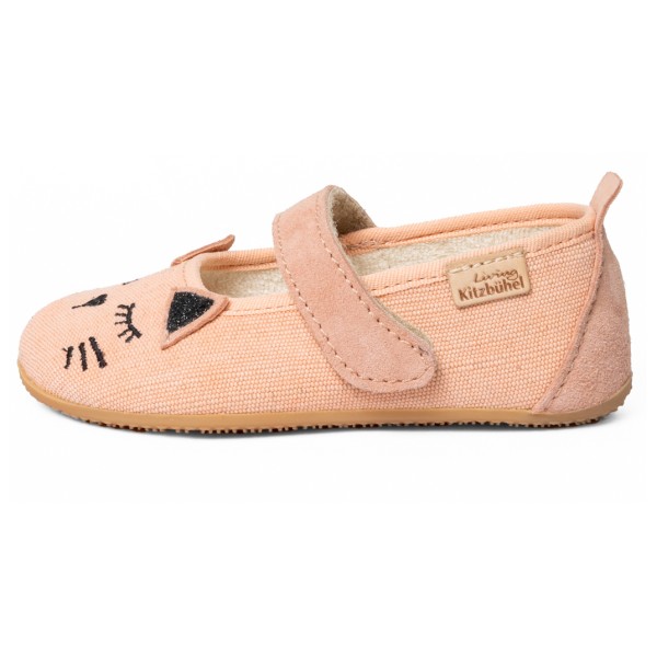 Living Kitzbühel - Kid's Schlafendes Kätzchen Ballerina - Hüttenschuhe Gr 25;26;27;28;29;30;31 beige;grau von Living Kitzbühel