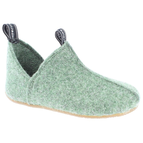 Living Kitzbühel - Kid's Slipper Filz mit Mittelnaht - Hüttenschuhe Gr 28 grün von Living Kitzbühel