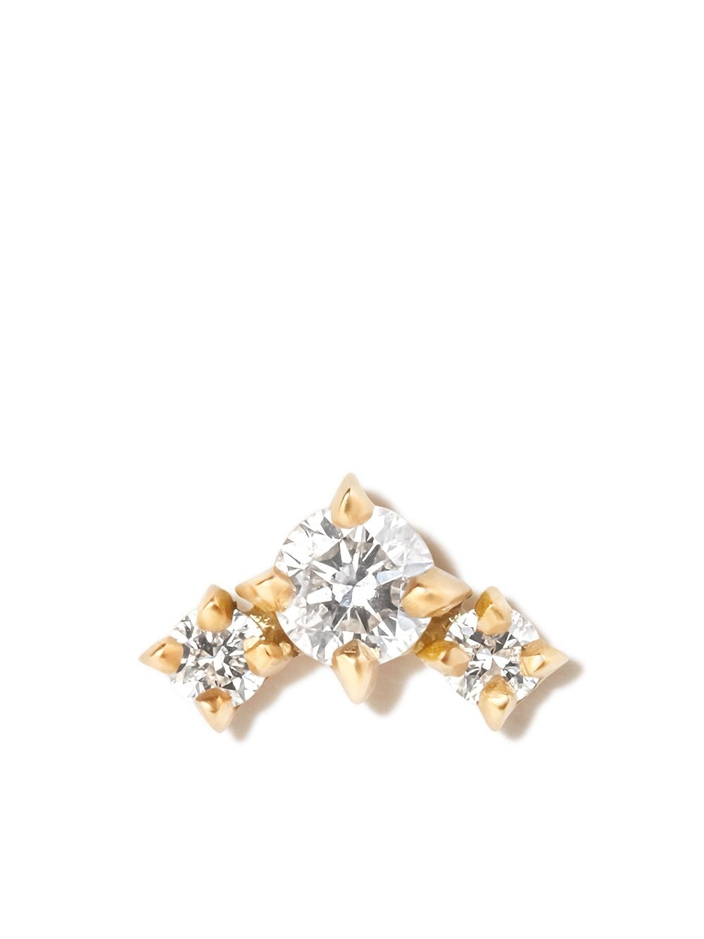 Lizzie Mandler Fine Jewelry 18kt yellow gold Eclat diamond stud earring von Lizzie Mandler Fine Jewelry