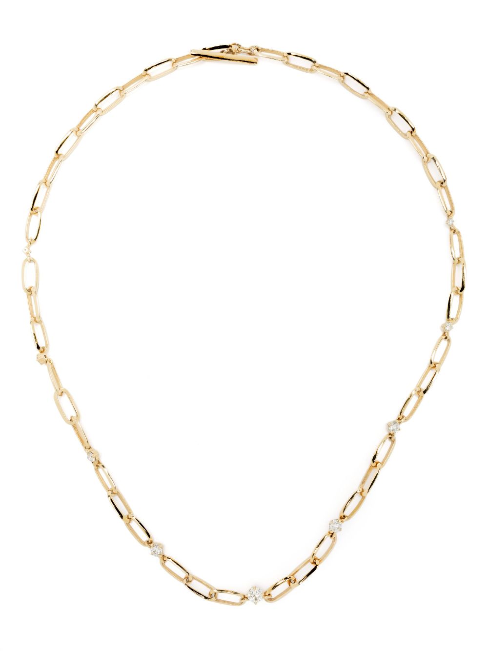 Lizzie Mandler Fine Jewelry 18kt yellow gold diamond link necklace von Lizzie Mandler Fine Jewelry
