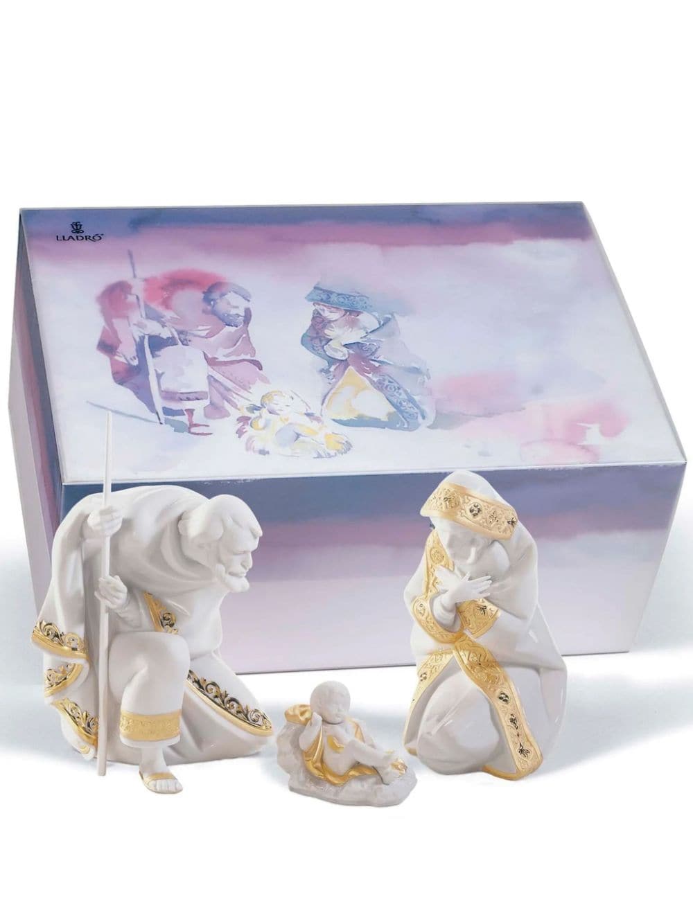 Lladró Mary Nativity porcelain sculpture set - Neutrals von Lladró