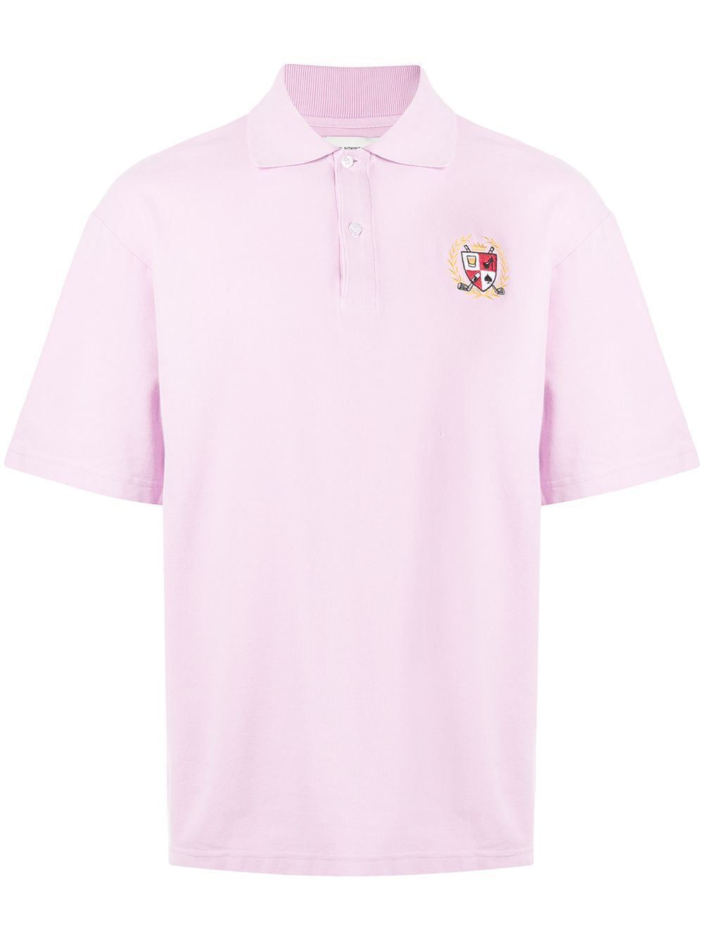 Local Authority embroidered-patch polo shirt - Pink von Local Authority