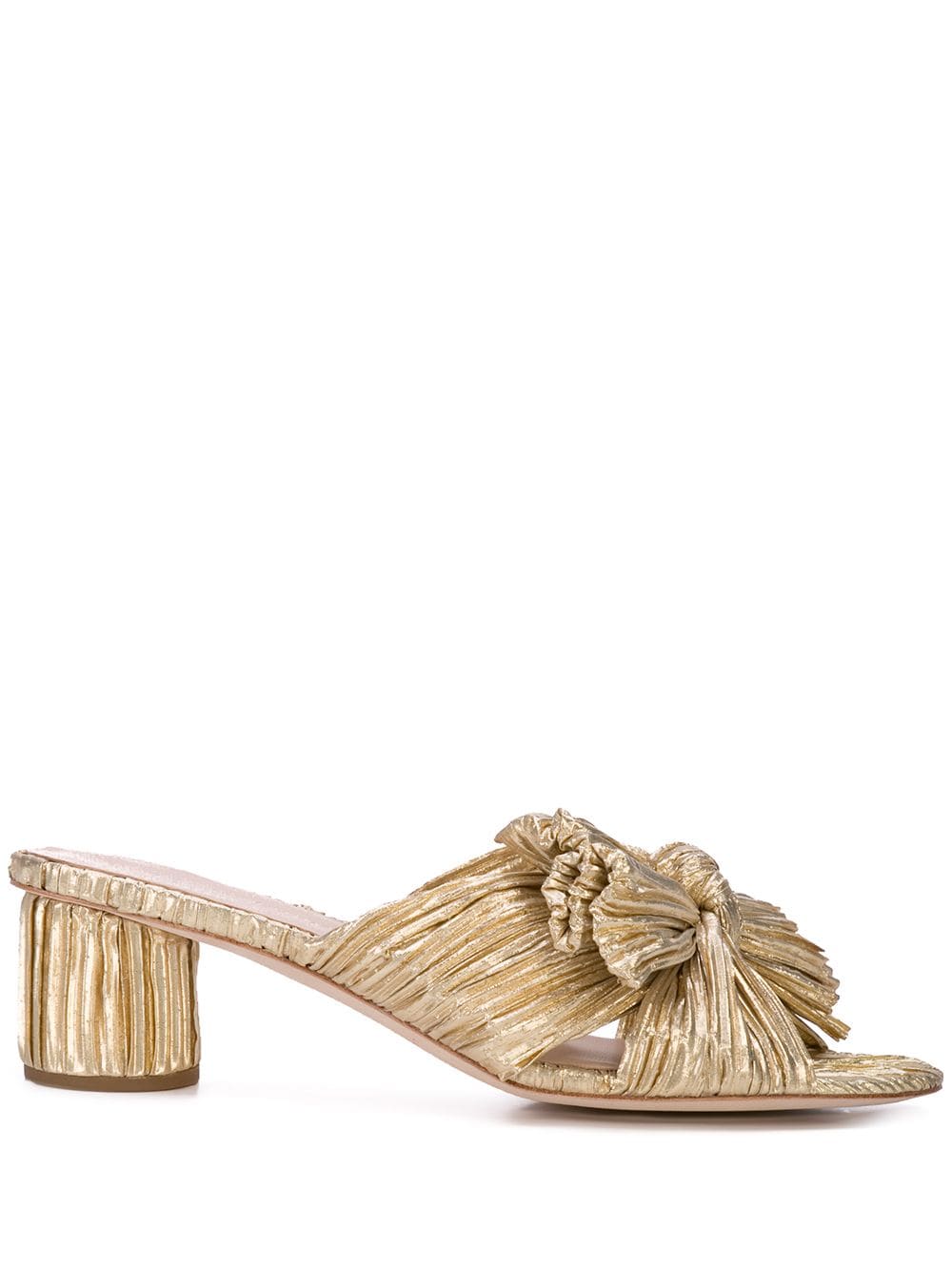 Loeffler Randall Emilia pleated knot mules - Gold von Loeffler Randall