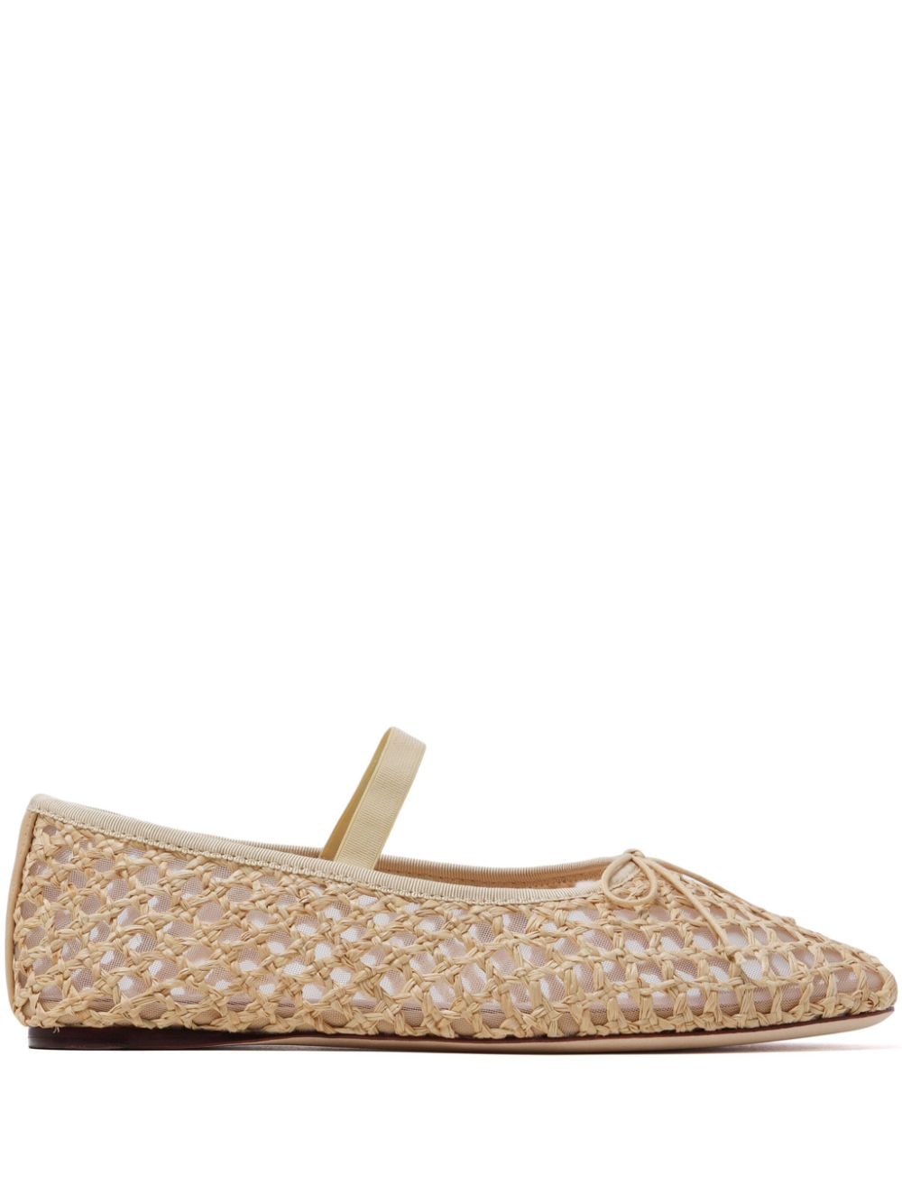 Loeffler Randall Leonie raffia ballerina shoes - Neutrals von Loeffler Randall