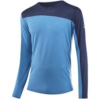 LÖFFLER Herren Laufshirt Blockshirt Merino-TENCEL(TM) LS blau | 54 von Löffler