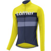 LÖFFLER Herren Rad Trikot Messenger Mid FZ LS gelb | 48 von Löffler