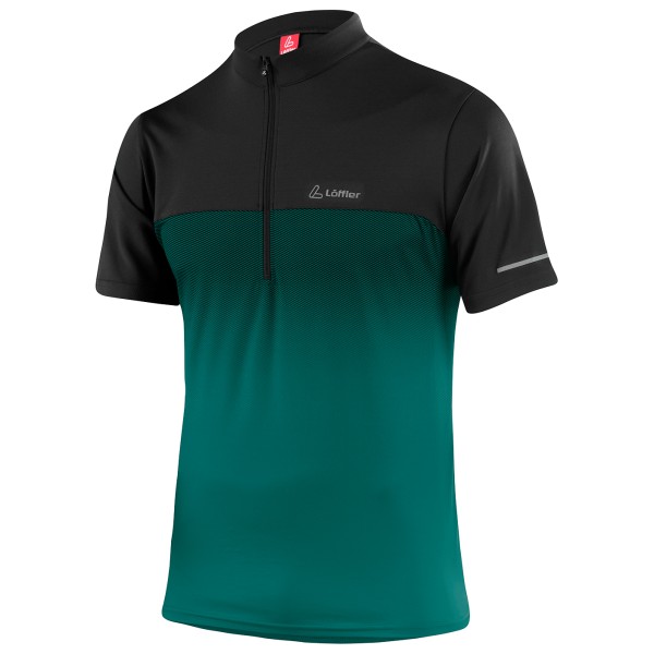 Löffler - Bike Shirt Flow Halfzip - Velotrikot Gr 48 türkis von Löffler