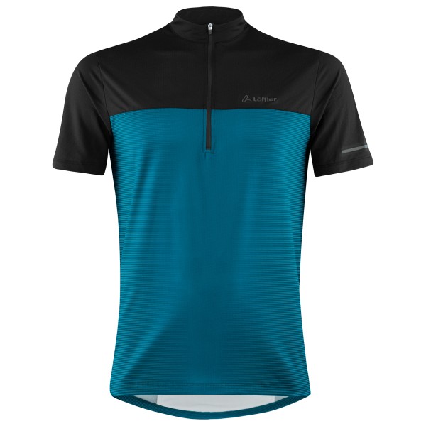Löffler - Bike Shirt Half-Zip Glow - Velotrikot Gr 58 blau von Löffler