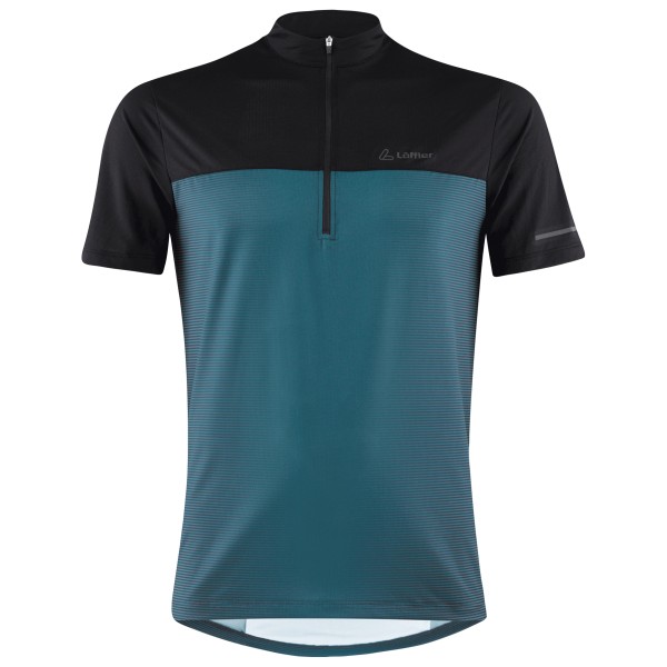 Löffler - Bike Shirt Half-Zip Glow - Velotrikot Gr 58 blau von Löffler
