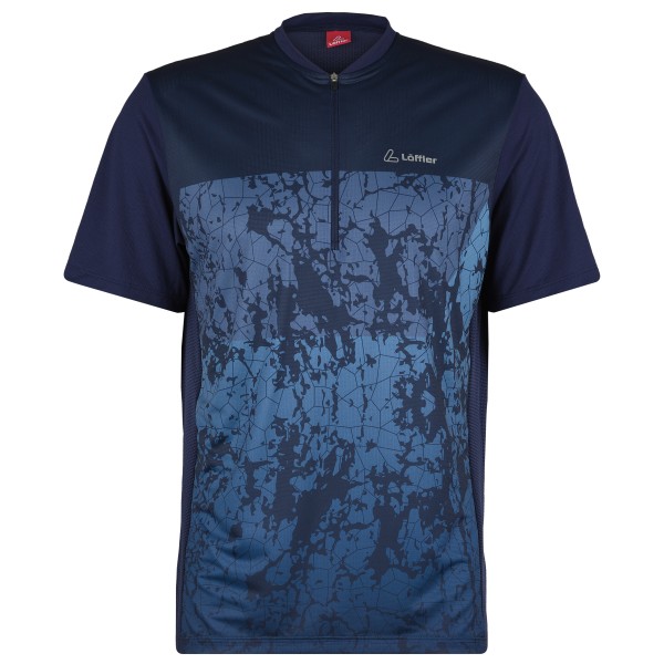 Löffler - Bike Shirt Half Zip Shady - Velotrikot Gr 56 blau von Löffler