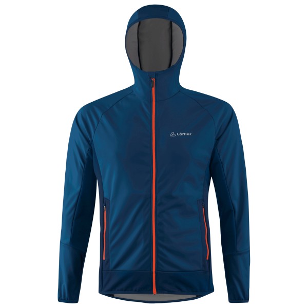 Löffler - Hooded Jacket Norder Windstopper Light - Langlaufjacke Gr 48;50;54 blau von Löffler