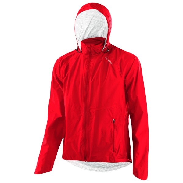 Löffler - Jacket with Hood Comfort Fit WPM Pocket - Velojacke Gr 48 rot von Löffler