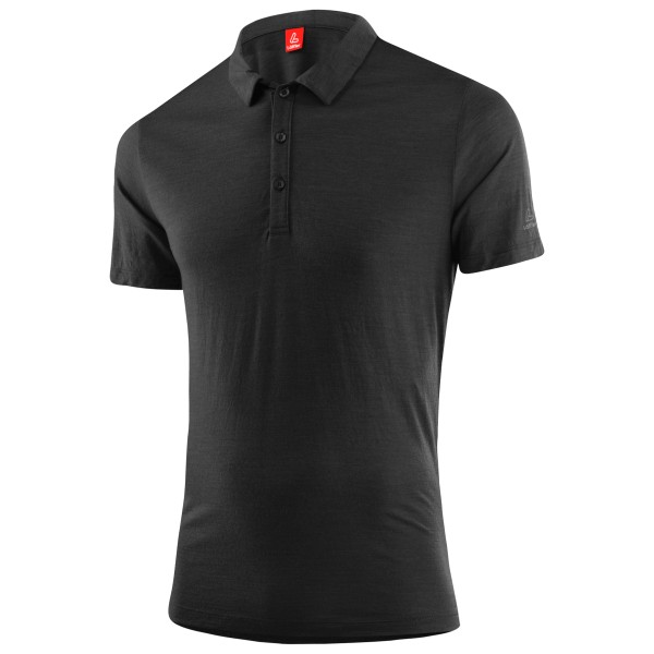 Löffler - Poloshirt Merino-Tencel - Polo-Shirt Gr 56 schwarz von Löffler