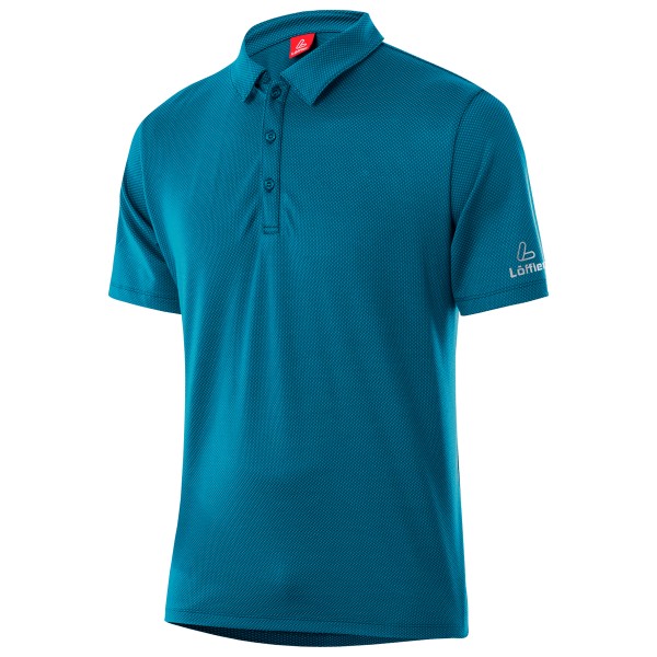 Löffler - Poloshirt Tencel Comfort Fit - Polo-Shirt Gr 60 blau von Löffler