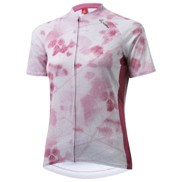 Löffler - Women's Bike Jersey Full Zip Leaf Hotbond - Velotrikot Gr 44 lila von Löffler