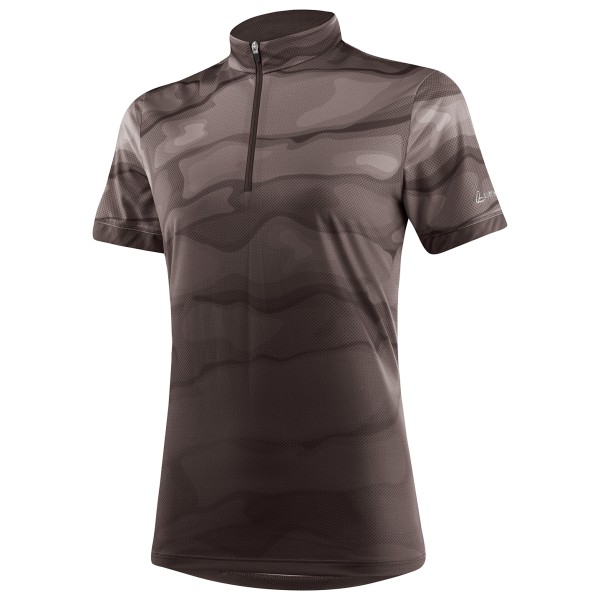 Löffler - Women's Bike Shirt Half Zip Barkly - Velotrikot Gr 36 braun von Löffler