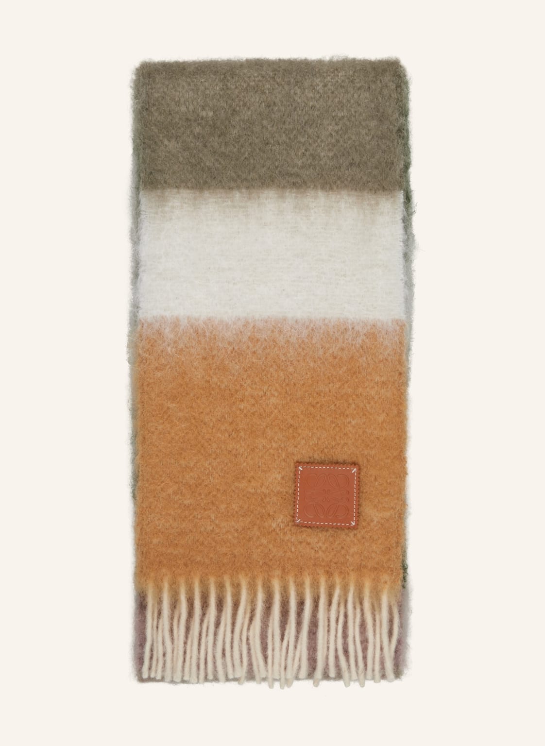 Loewe Schal Mit Mohair gruen von Loewe