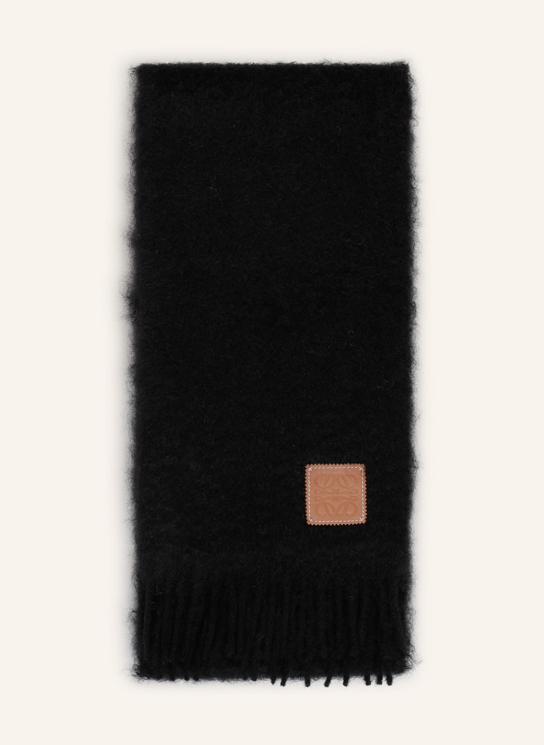 Loewe Schal Mit Mohair schwarz von Loewe