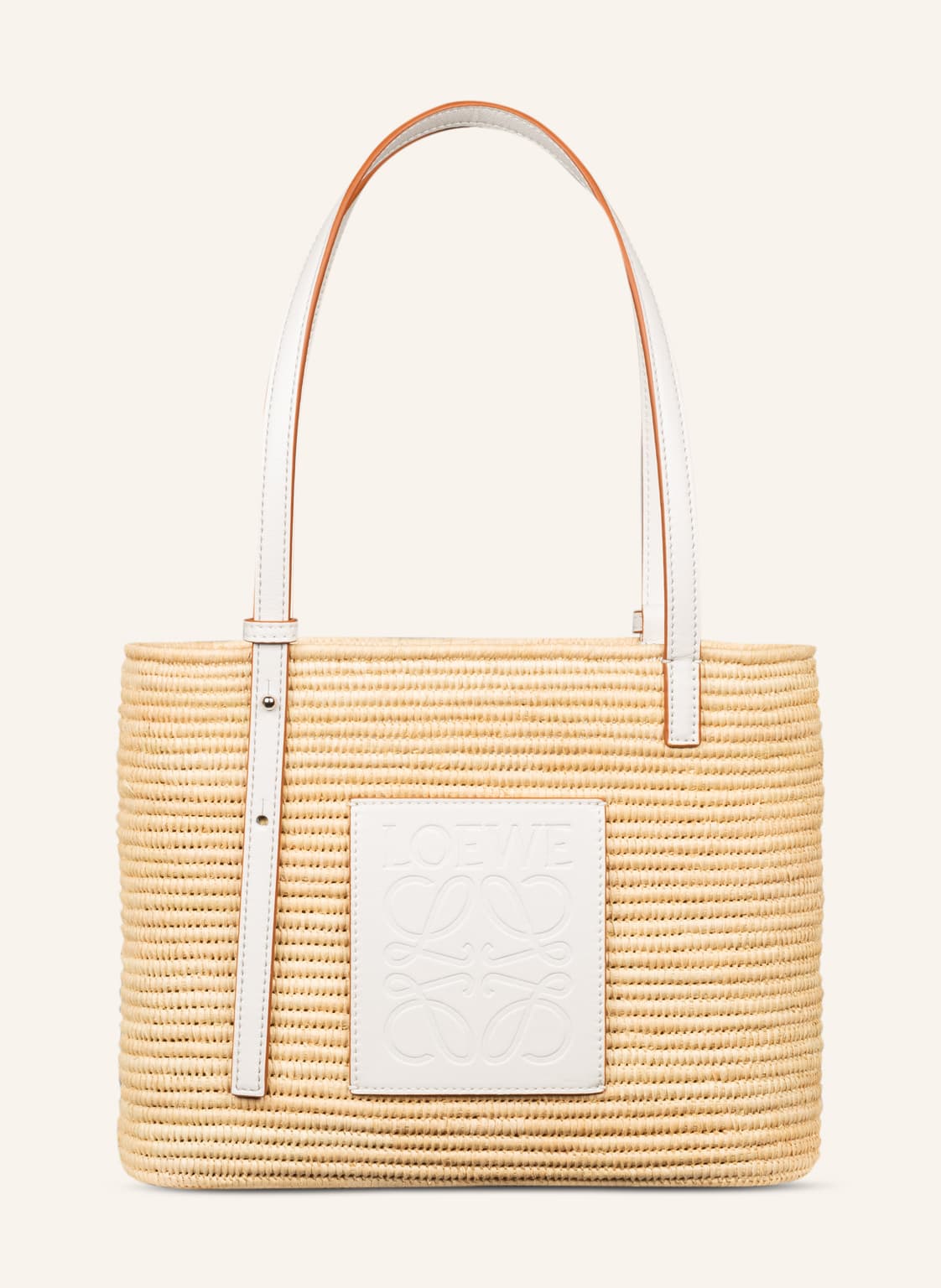 Loewe Schultertasche Basket Square Small beige von Loewe