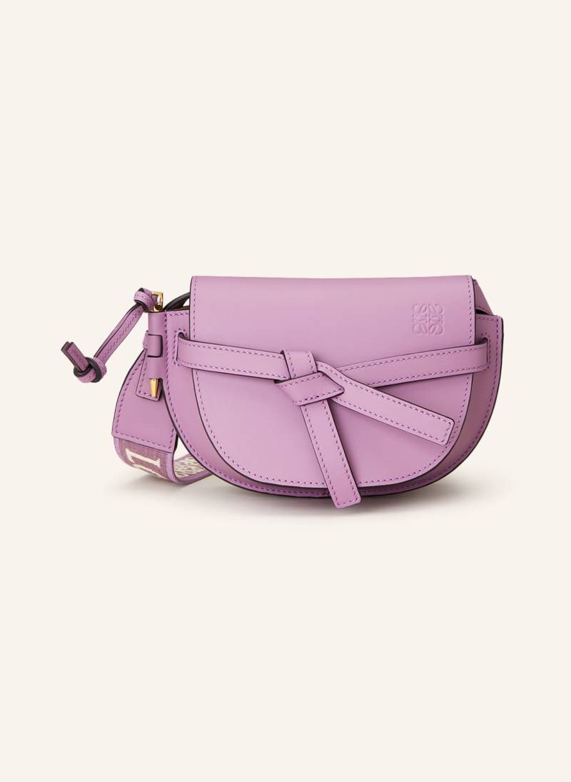 Loewe Umhängetasche Mini Gate Dual lila von Loewe