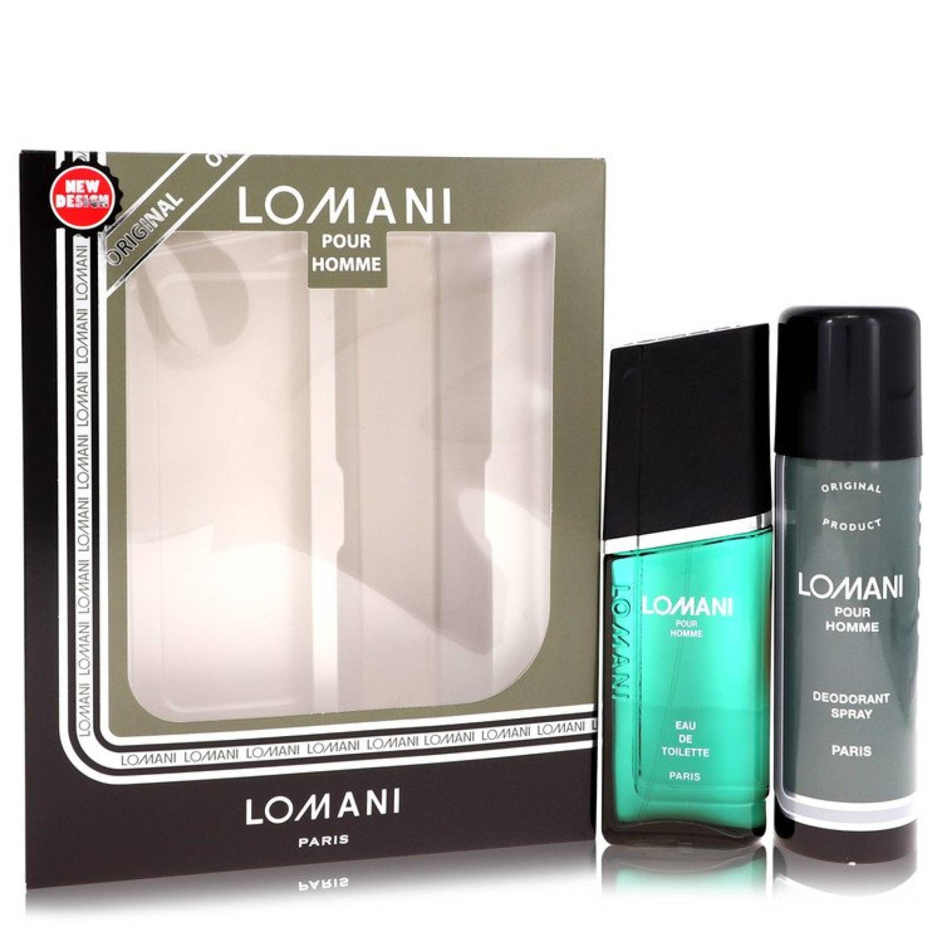 Lomani LOMANI Gift Set -- 100 ml Eau De Toilette Spray + 198 ml Deodorant Spray von Lomani