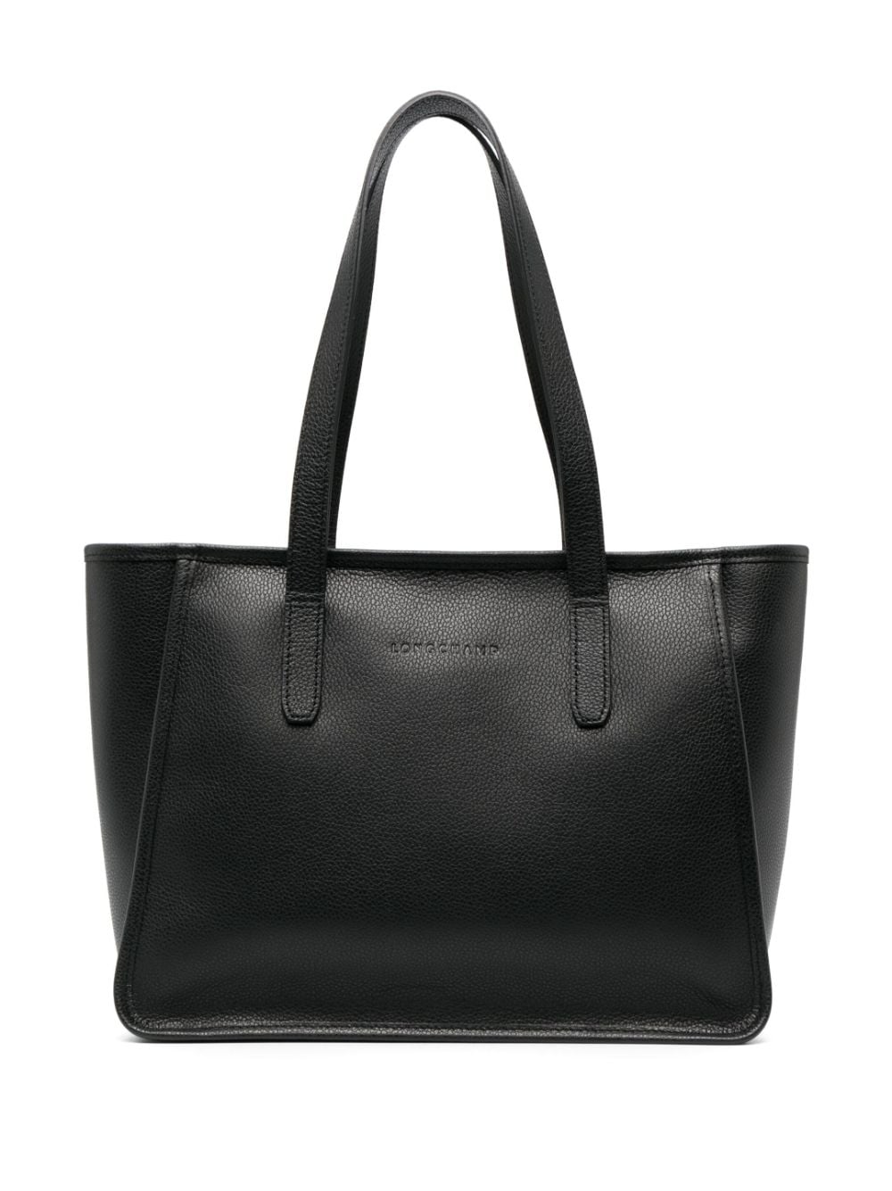 Longchamp Le Foulonné leather tote bag - Black von Longchamp