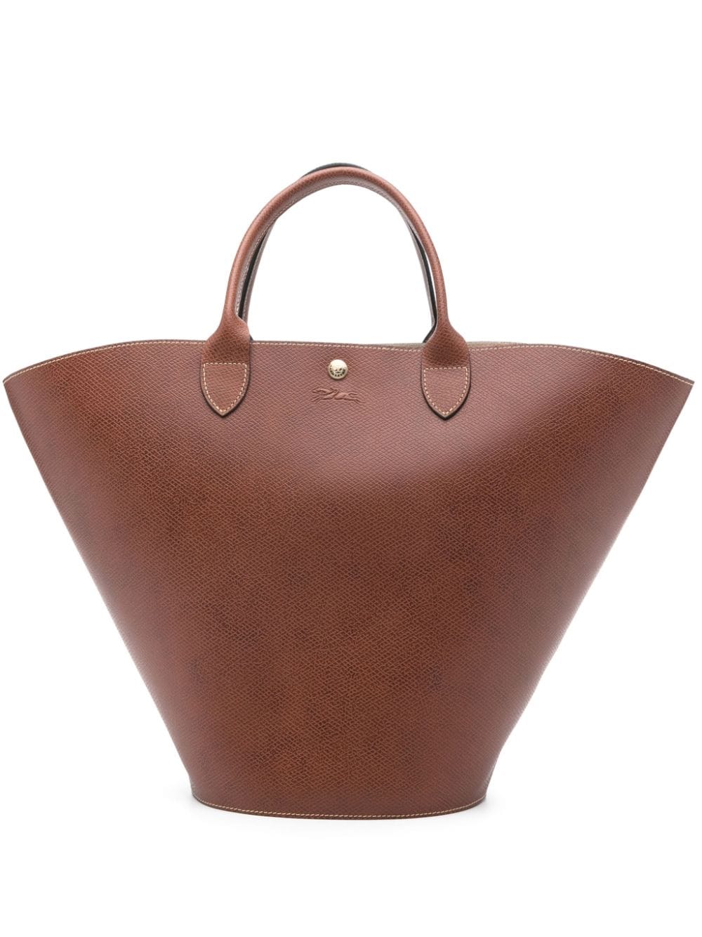 Longchamp XL Épure leather tote bag - Brown von Longchamp