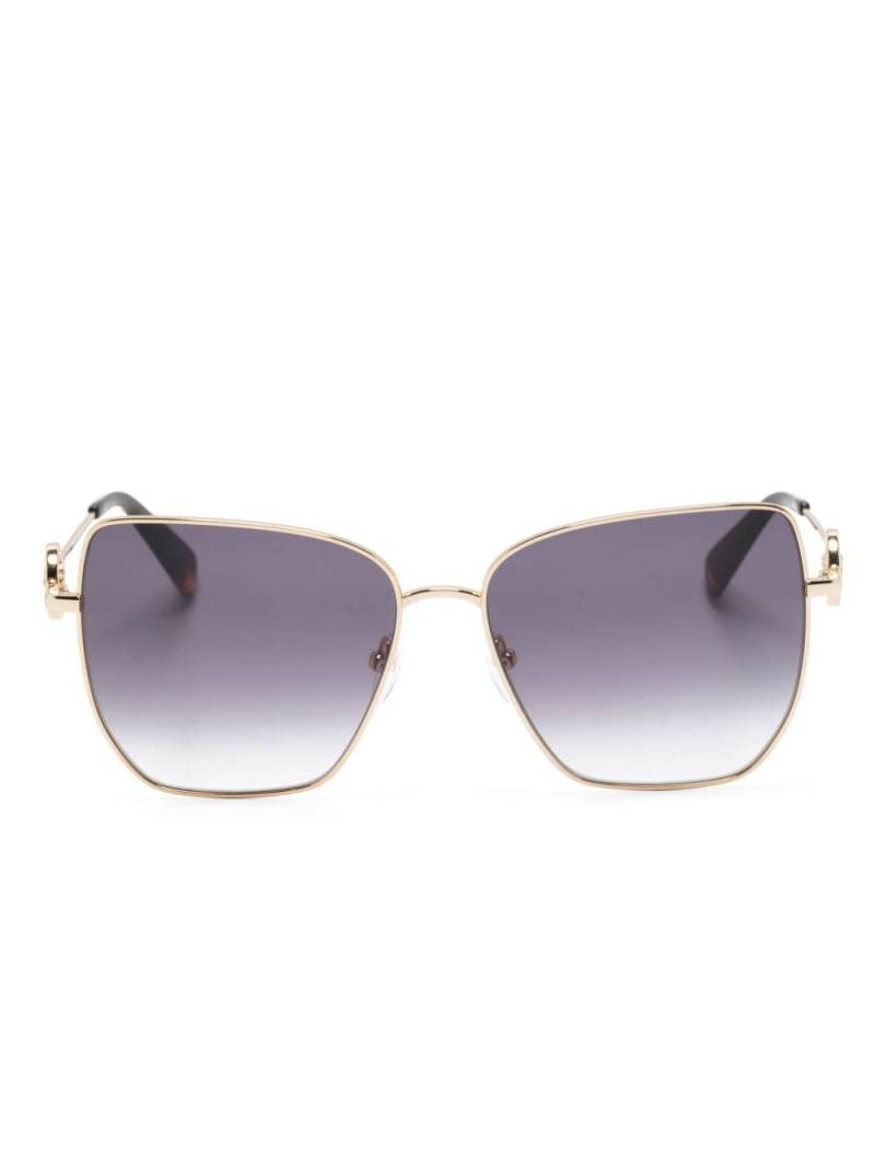 Longchamp oversize-frame sunglasses - Gold von Longchamp