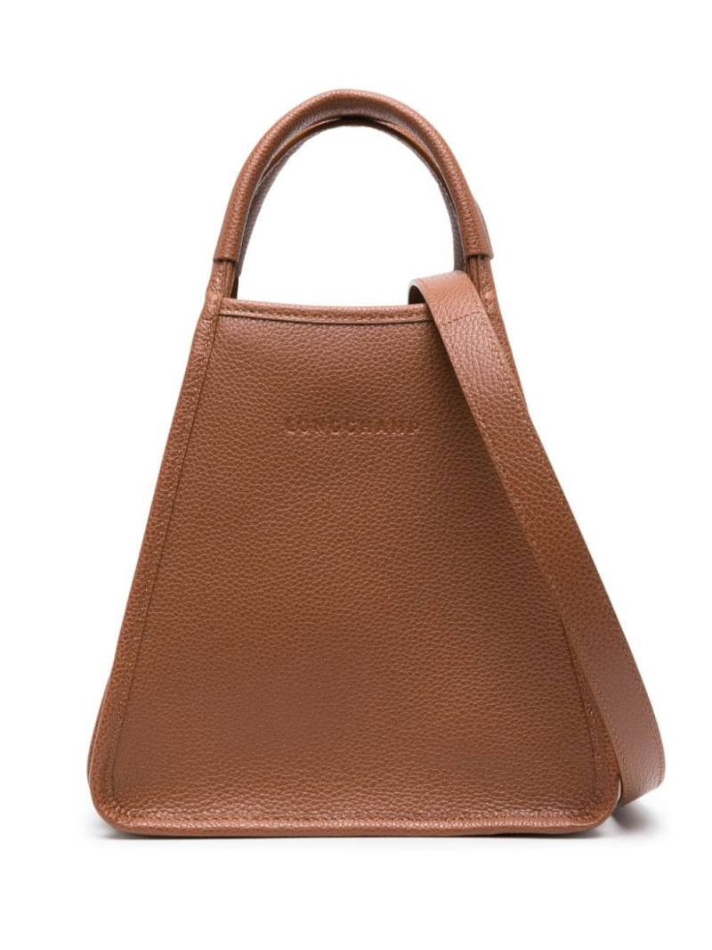 Longchamp small Le Foulonné tote bag - Brown von Longchamp