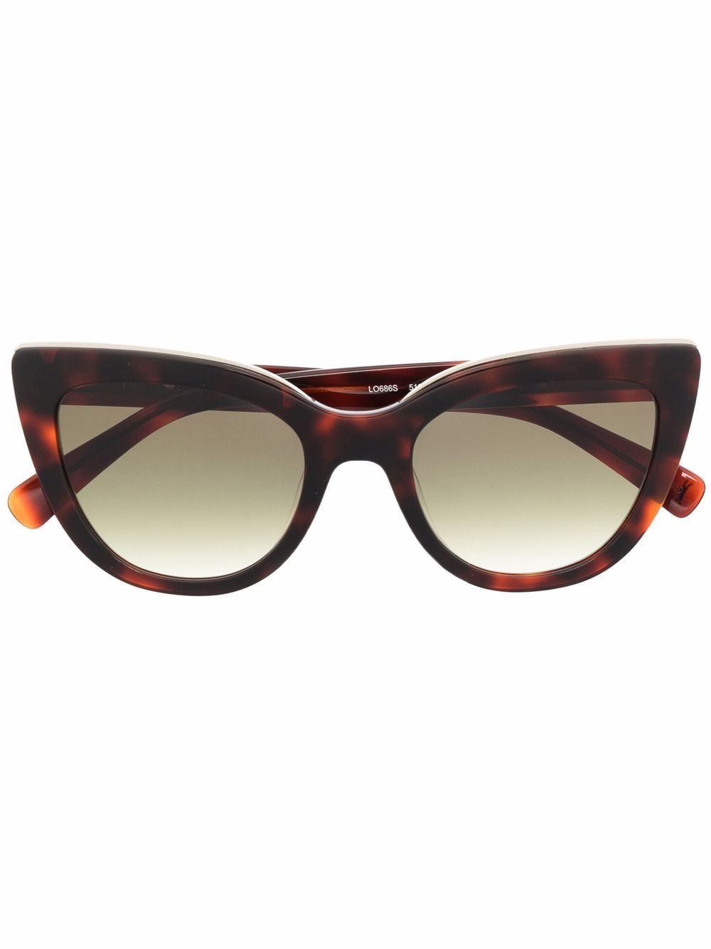 Longchamp tortoiseshell-effect cat-eye sunglasses - Brown von Longchamp