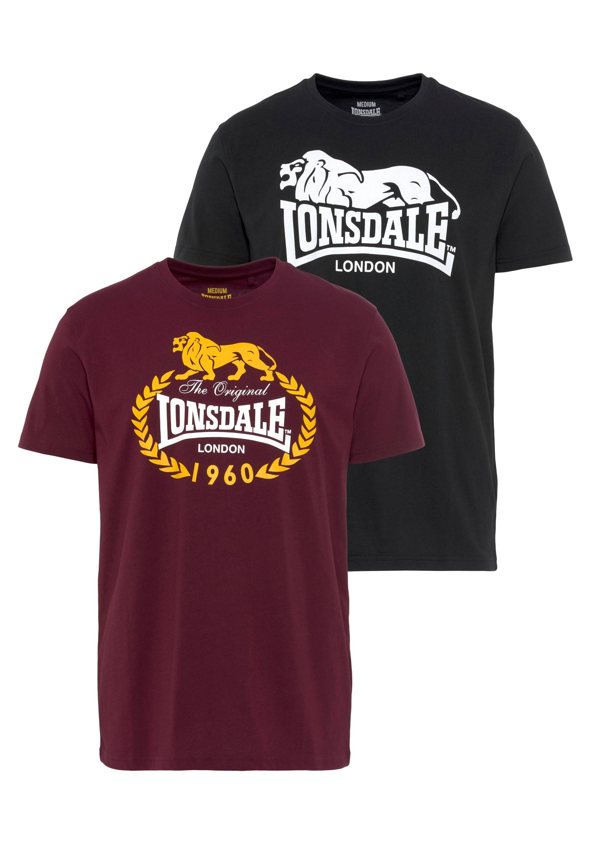 Lonsdale T-Shirt, (Packung, 2 tlg., 2er Pack) von Lonsdale