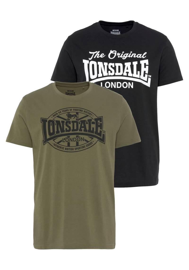 Lonsdale T-Shirt, (Packung, 2 tlg., 2er-Pack), Doppelpack von Lonsdale