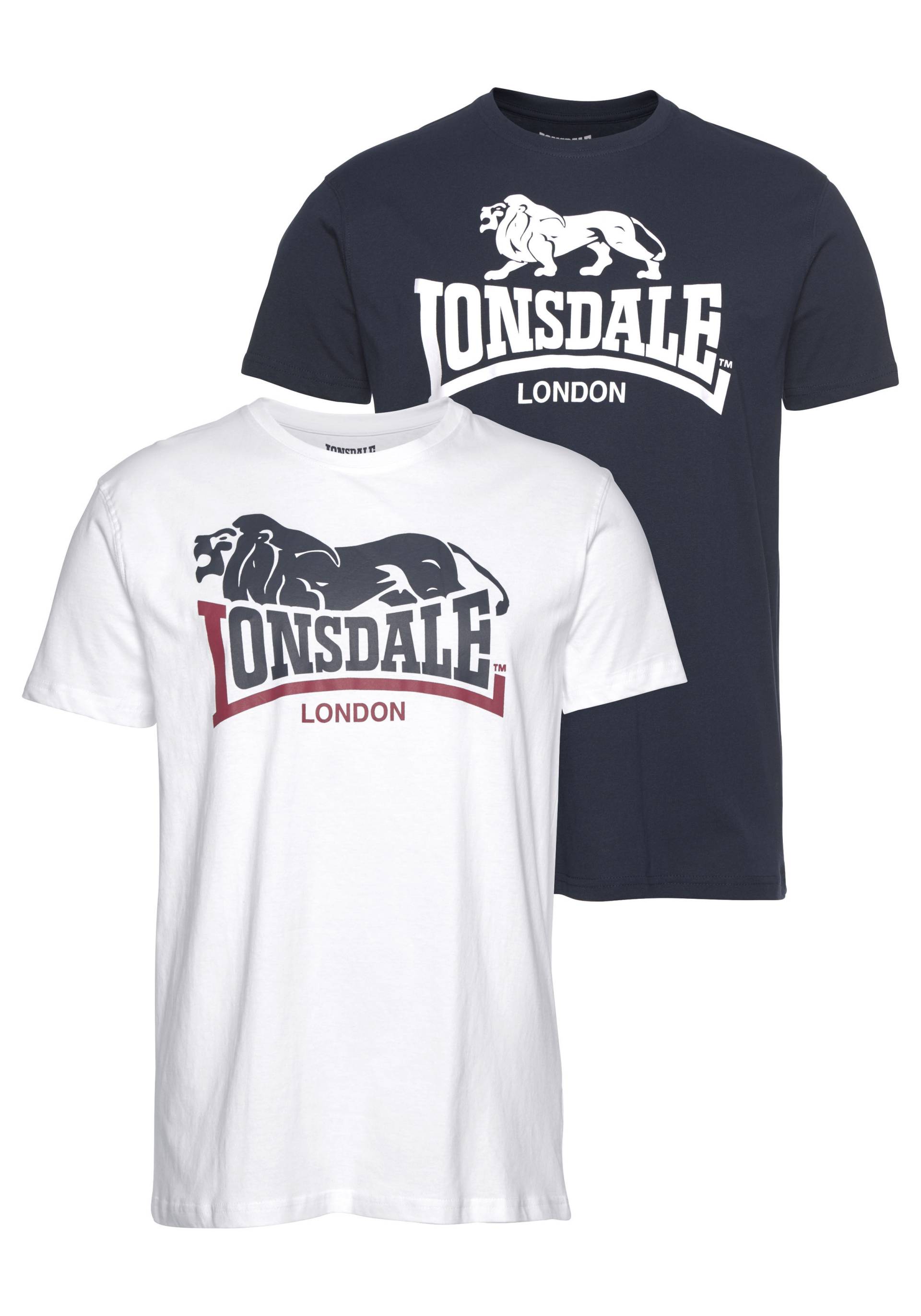 Lonsdale T-Shirt »LOSCOE«, (Packung, 2 tlg., 2er-Pack) von Lonsdale