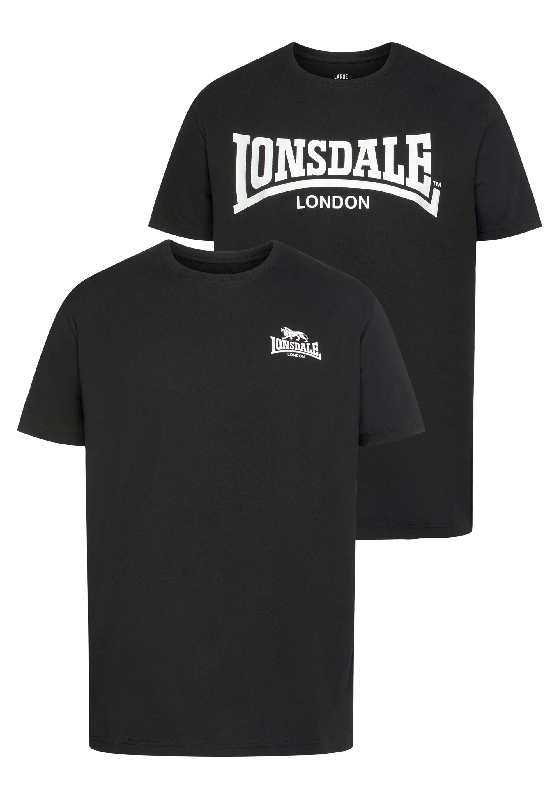Lonsdale T-Shirt »PIDDINGHOE«, (Packung, 2 tlg., 2er-Pack) von Lonsdale