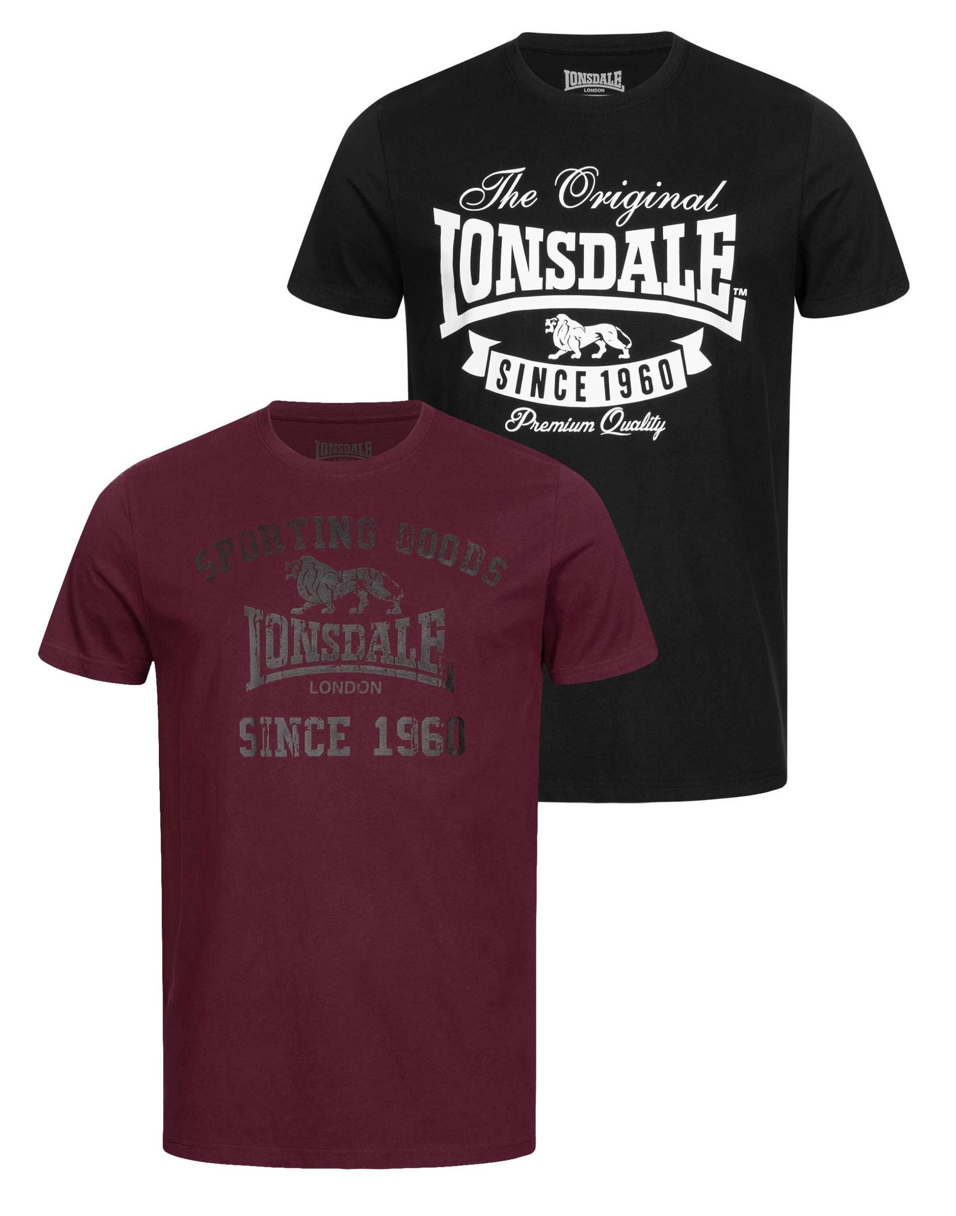 Lonsdale T-Shirt »SUSSEX-TORBAY«, (Packung, 2 tlg., 2er-Pack) von Lonsdale