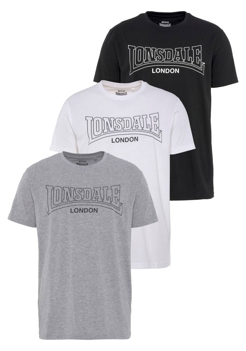 Lonsdale T-Shirt, (Packung, 3 tlg.) von Lonsdale