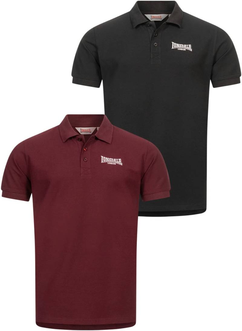 Lonsdale Poloshirt »POLOSHIRT NORMALE PASSFORM DOPPELPACK LINGHOLME«, (Packung, 2 tlg.) von Lonsdale