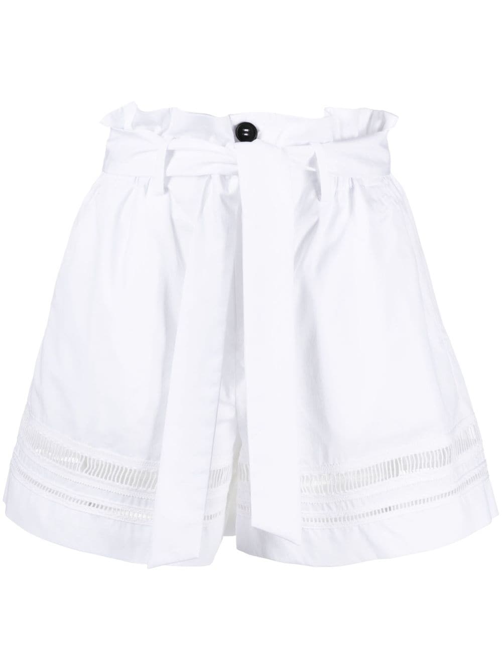 Lorena Antoniazzi belted cotton shorts - White von Lorena Antoniazzi