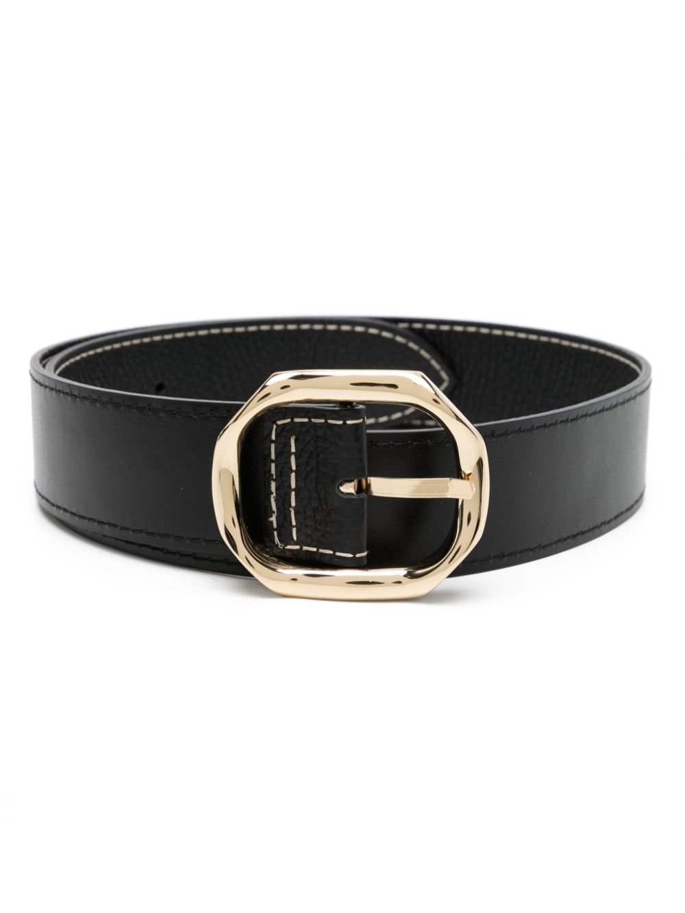 Lorena Antoniazzi buckled leather belt - Black von Lorena Antoniazzi
